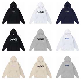Supreme Lettering print hoodie-2134  